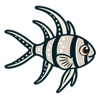 Illustration of a Banggai Cardinalfish