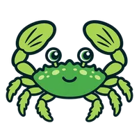 Illustration of a Emerald Crab