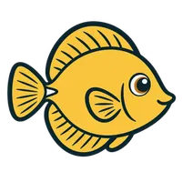 Illustration of a Yellow Tang